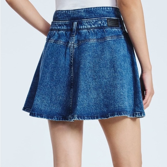 Blue and Gray Striped Sweater with Denim Skirt scoop size 12 - Picture 2 of 11